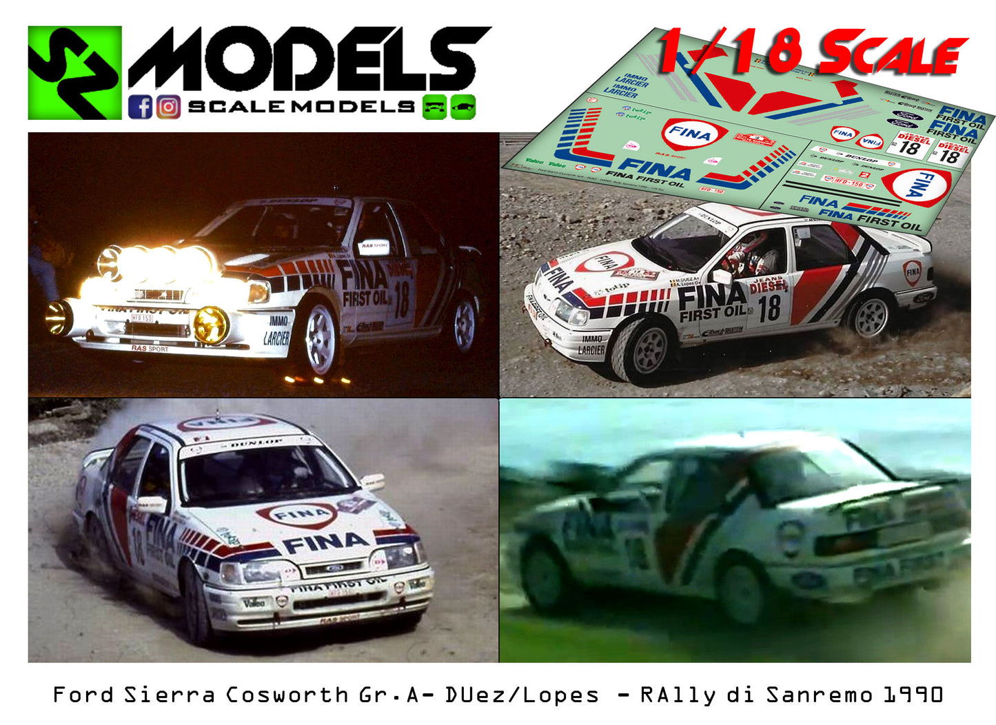 Ford Sierra Cosworth Gr.A Duez Rally di Sanremo 1990