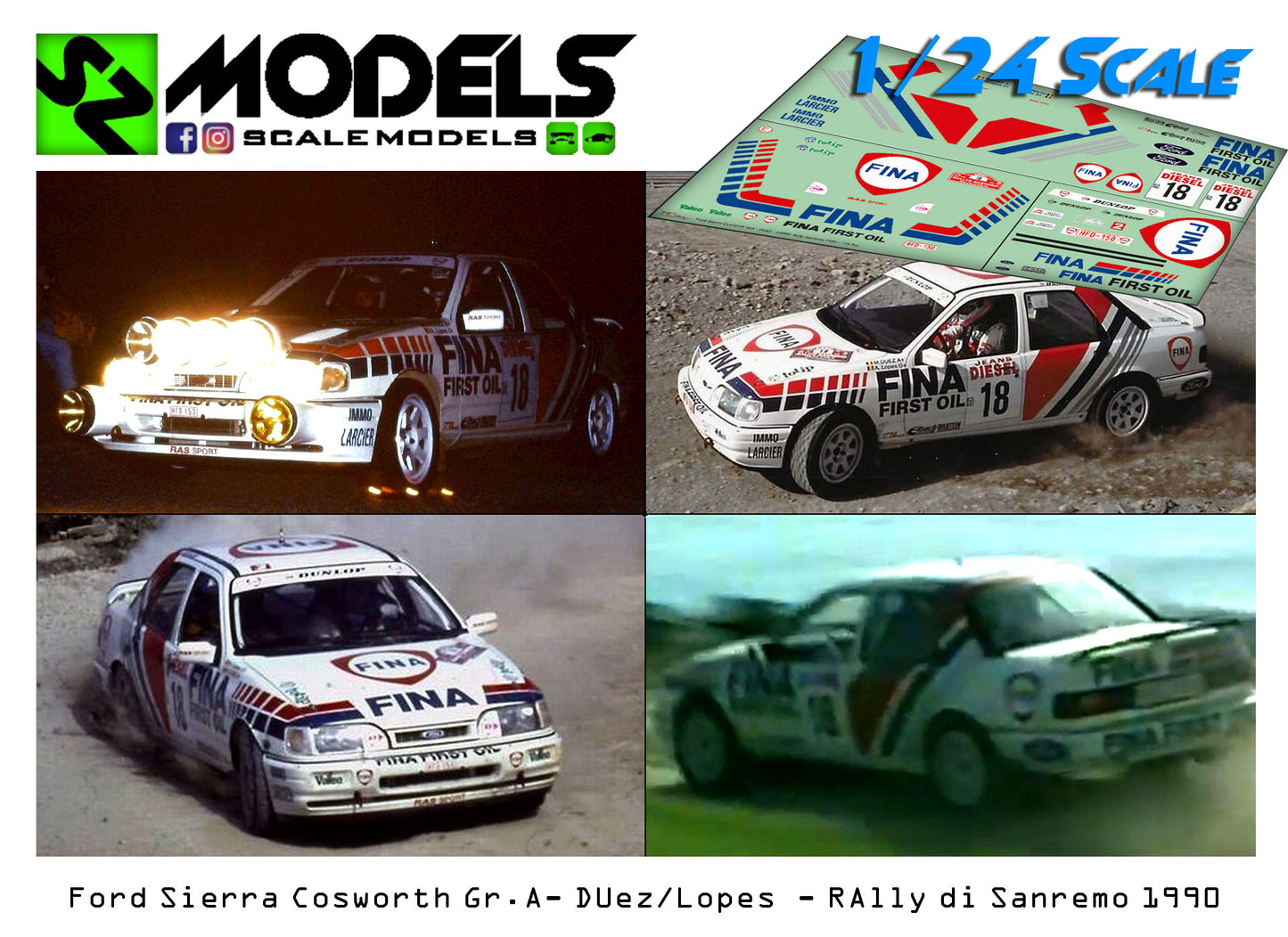 Ford Sierra Cosworth Gr.A Duez Rally di Sanremo 1990