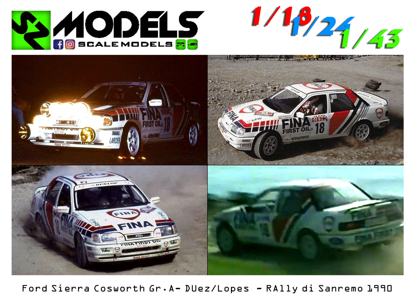 Ford Sierra Cosworth Gr.A Duez Rally di Sanremo 1990