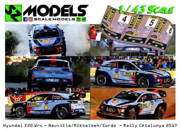Hyundai I20 Wrc Plus Neuville Mikkelsen Sordo Catalunya 2017