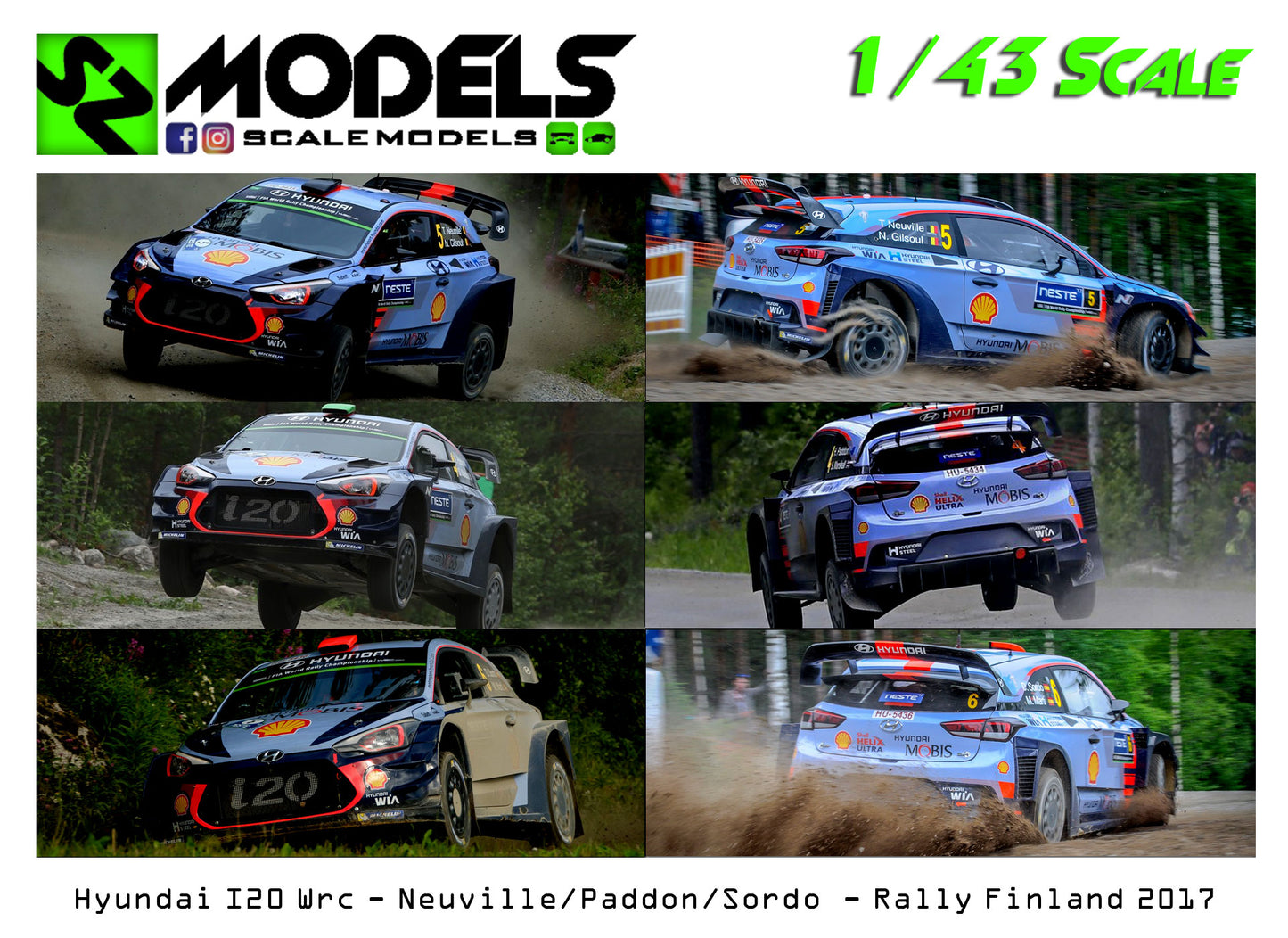 Hyundai I20 Wrc Plus Neuville Paddon Sordo Finland 2017