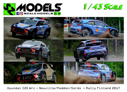 Hyundai I20 Wrc Plus Neuville Paddon Sordo Finland 2017
