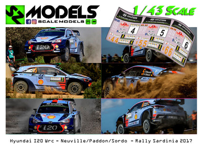 Hyundai I20 Wrc Plus Neuville Paddon Sordo Sardinia 2017