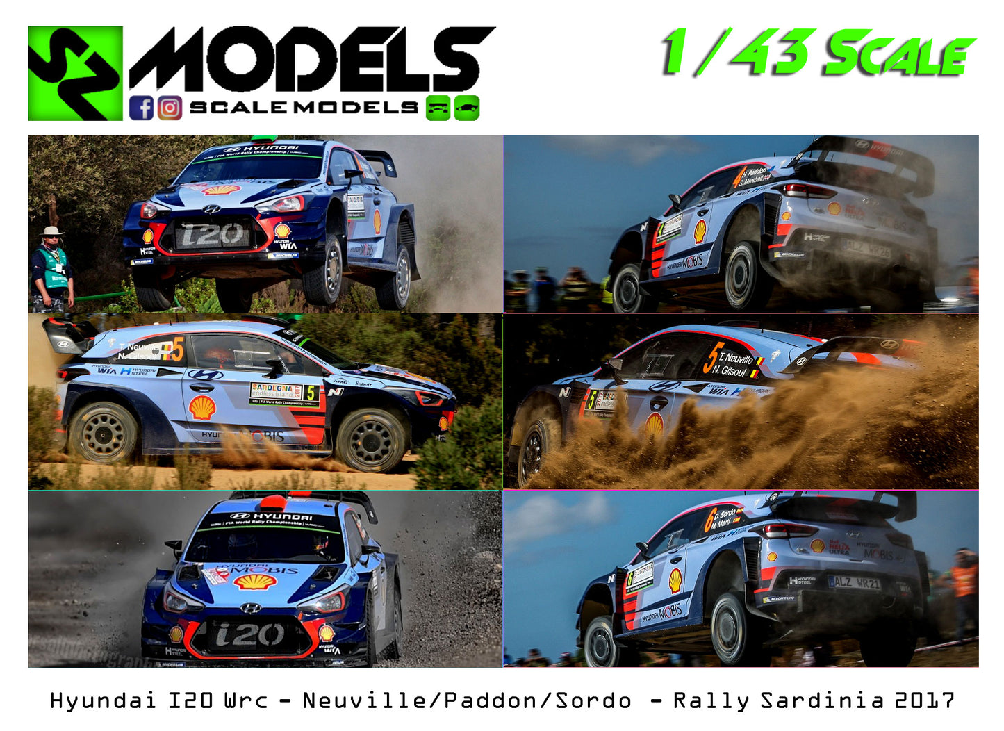 Hyundai I20 Wrc Plus Neuville Paddon Sordo Sardinia 2017