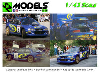 Subaru Impreza Wrc Burns/Kankkunen Sanremo 1999