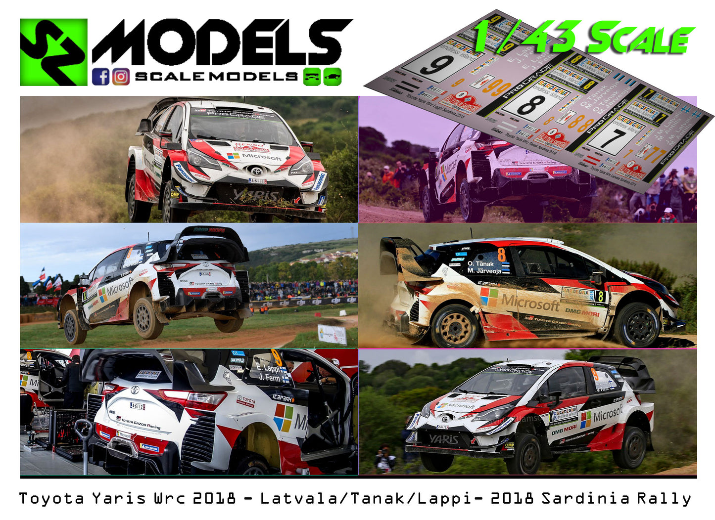 Toyota Yaris Wrc Plus Latvala Tanak Lappi Sardinia 2018