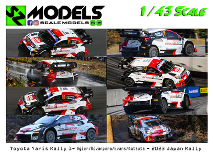 Toyota Yaris Rally1 Ogier Rovanpera Evans Katsuta Japan 2023