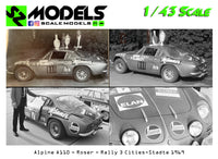 Alpine A110 Roser Rally 3 Cities-Stadte 1969