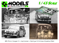 BMC Mini Cooper S Aaltonen Rallye 3 Cities-Stadte 1965