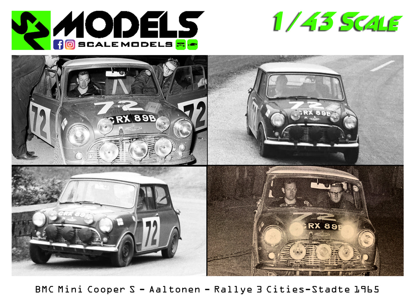 BMC Mini Cooper S Aaltonen Rallye 3 Cities-Stadte 1965