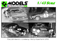 Fiat 124 Abarth Lindberg Rally Alpenfahrt 1972
