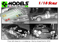 Fiat 124 Abarth Lindberg Rally Alpenfahrt 1972