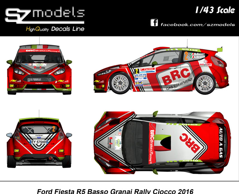 Ford Fiesta R5 Basso Rally del Ciocco 2016
