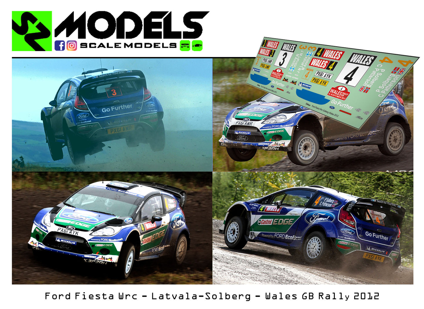 Ford Fiesta Wrc Latvala Solberg Wales 2012