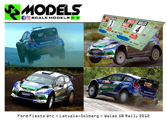 Ford Fiesta Wrc Latvala Solberg Wales 2012