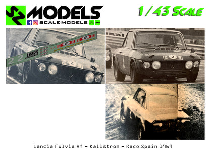 Lancia Fulvia Hf Kallstrom Race Spain 1969