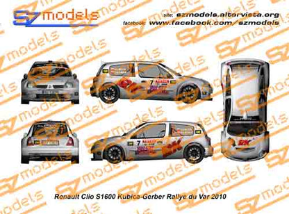 Renault Clio S1600 Kubica Rally du Var 2010