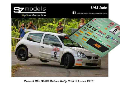 Renault Clio S1600 Kubica Rally di Lucca 2016