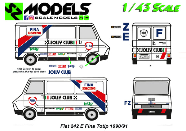 Fiat 242 E Fina Jolly Club 1990/91