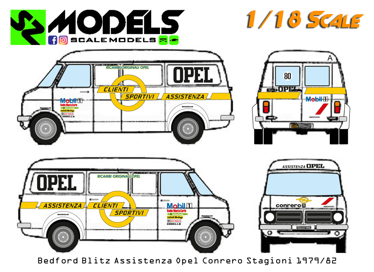 Bedford Blitz Assistenza Opel Conrero Seasons 1979/82