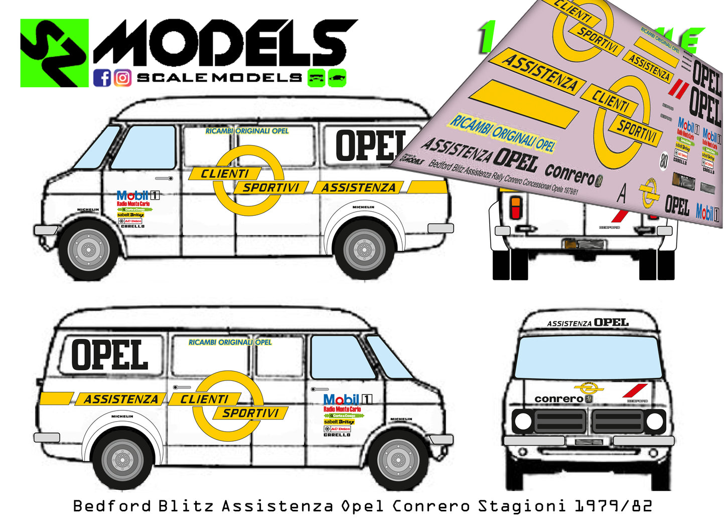 Bedford Blitz Assistenza Opel Conrero Seasons 1979/82
