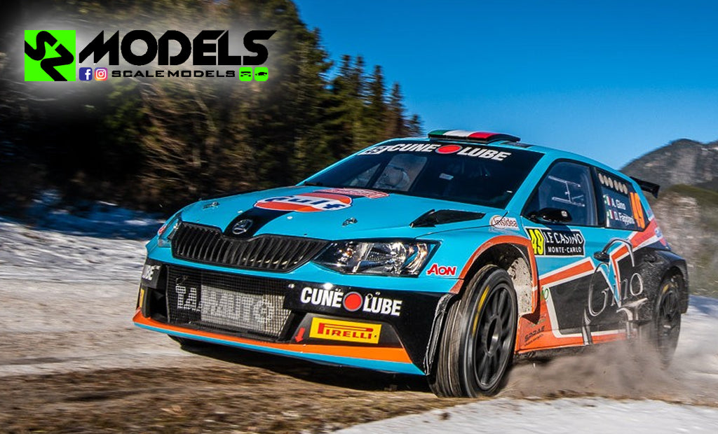 Planche De Décalcomanies 1/43 SKODA FABIA GINO RALLYE MONTE CARLO 2019 WRC - Neuf, RALLYE MINIATURE