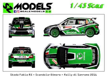Skoda Fabia R5 Scandola Rally di Sanremo 2016