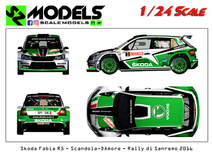 Skoda Fabia R5 Scandola Rally di Sanremo 2016