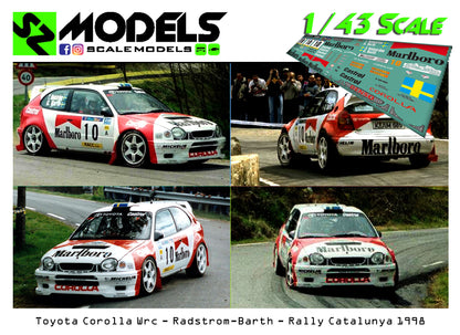 Toyota Corolla Wrc Radstrom Catalunya 1998