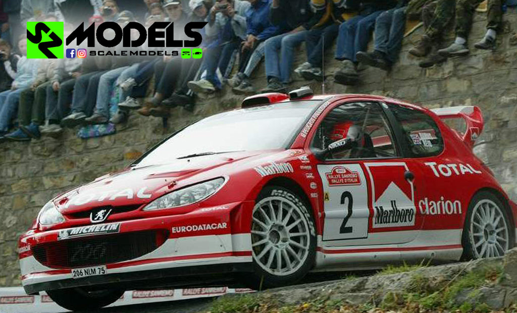 Peugeot 206 Wrc Gronholm-Burns-Panizzi Rally di Sanremo 2003