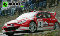 Peugeot 206 Wrc Gronholm-Burns-Panizzi Rally di Sanremo 2003