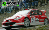 Peugeot 206 Wrc Gronholm-Burns-Panizzi Rally di Sanremo 2003