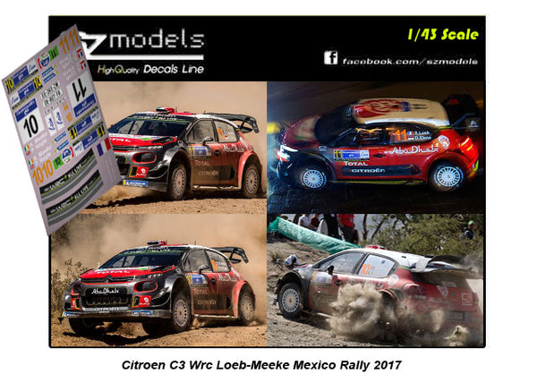 Citroen C3 Wrc Meeke Loeb Mexico 2018