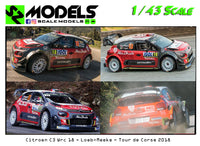 Citroen C3 Wrc Meeke Loeb Tour de Corse 2018