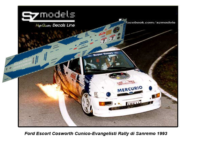 Ford Escort Cosworth Gr. A Cunico Rally di Sanremo 1993