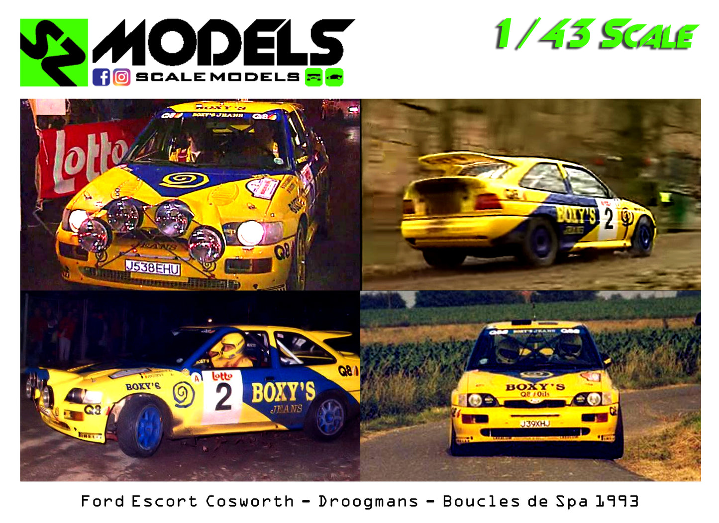 Ford Escort Cosworth Gr.A Droogmans Boucles de Spa 1993