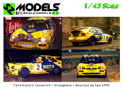 Ford Escort Cosworth Gr.A Droogmans Boucles de Spa 1993