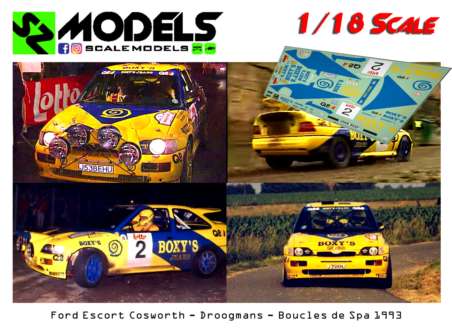 Ford Escort Cosworth Gr.A Droogmans Boucles de Spa 1993