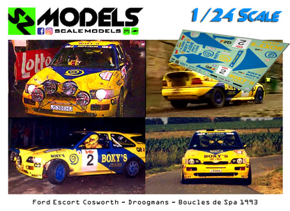 Ford Escort Cosworth Gr.A Droogmans Boucles de Spa 1993