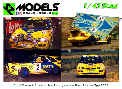 Ford Escort Cosworth Gr.A Droogmans Boucles de Spa 1993
