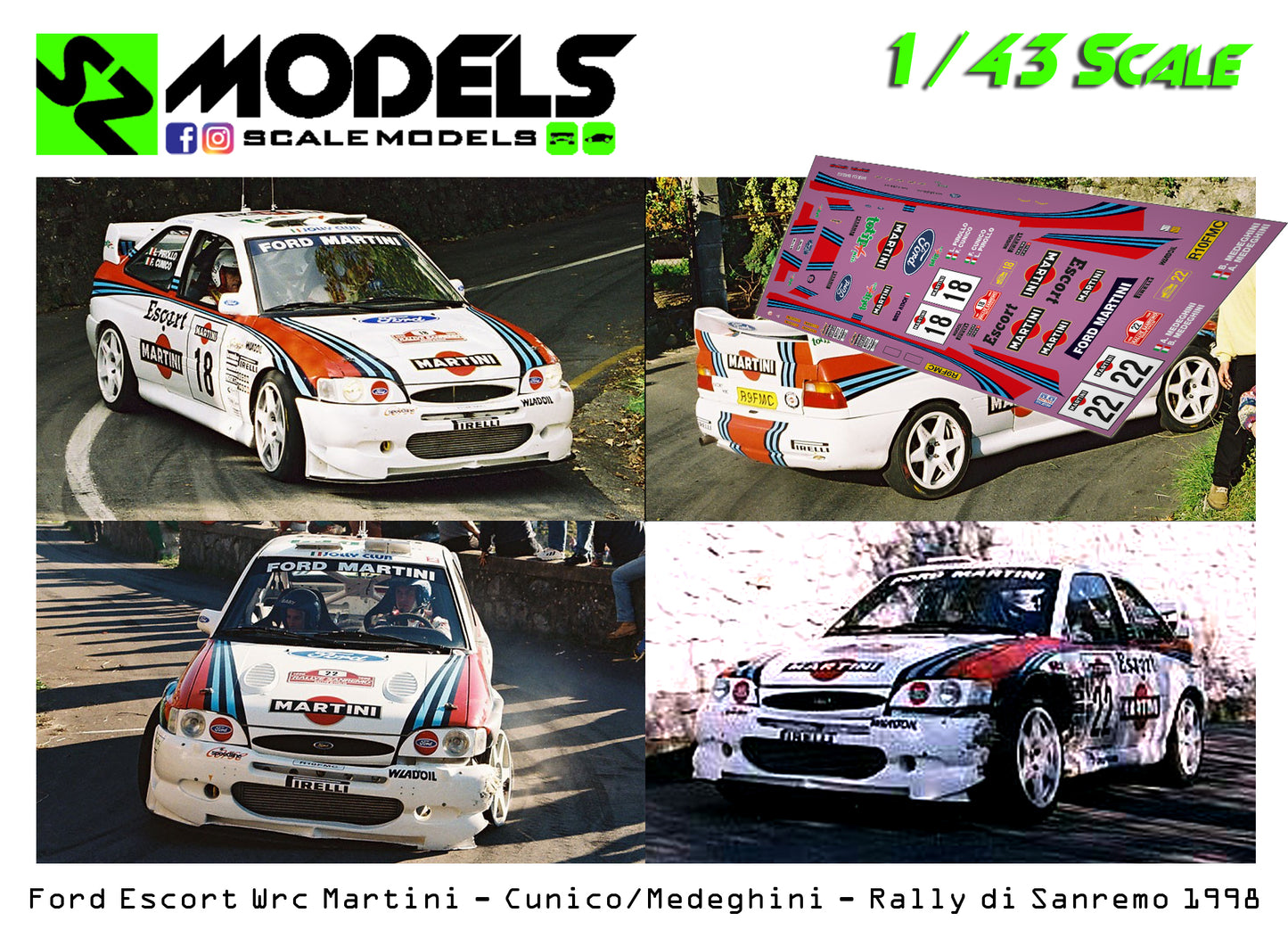 Ford Escort Wrc Cunico Medeghini Rally Sanremo 1998