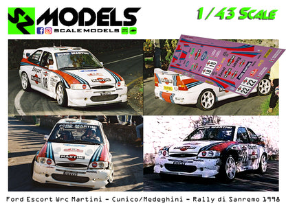 Ford Escort Wrc Cunico Medeghini Rally Sanremo 1998