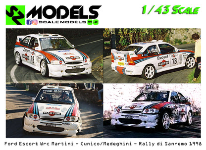Ford Escort Wrc Cunico Medeghini Rally Sanremo 1998
