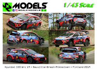 Hyundai I20 Wrc Plus Neuville Breen Mikkelsen Finland 2019