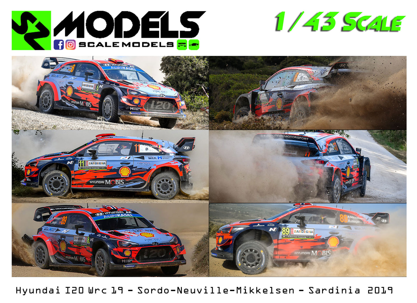 Hyundai I20 Wrc Plus Neuville Sordo Mikkelsen Sardinia 2019
