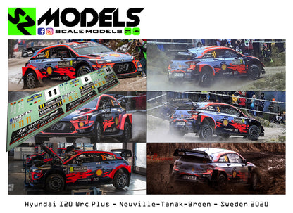 Hyundai I20 Wrc Plus Neuville Tanak Breen Sweden 2020