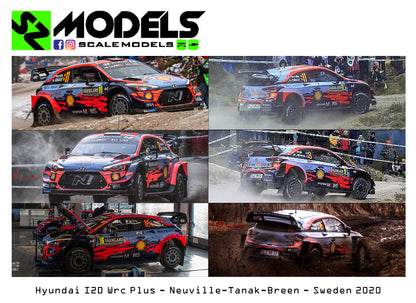 Hyundai I20 Wrc Plus Neuville Tanak Breen Sweden 2020