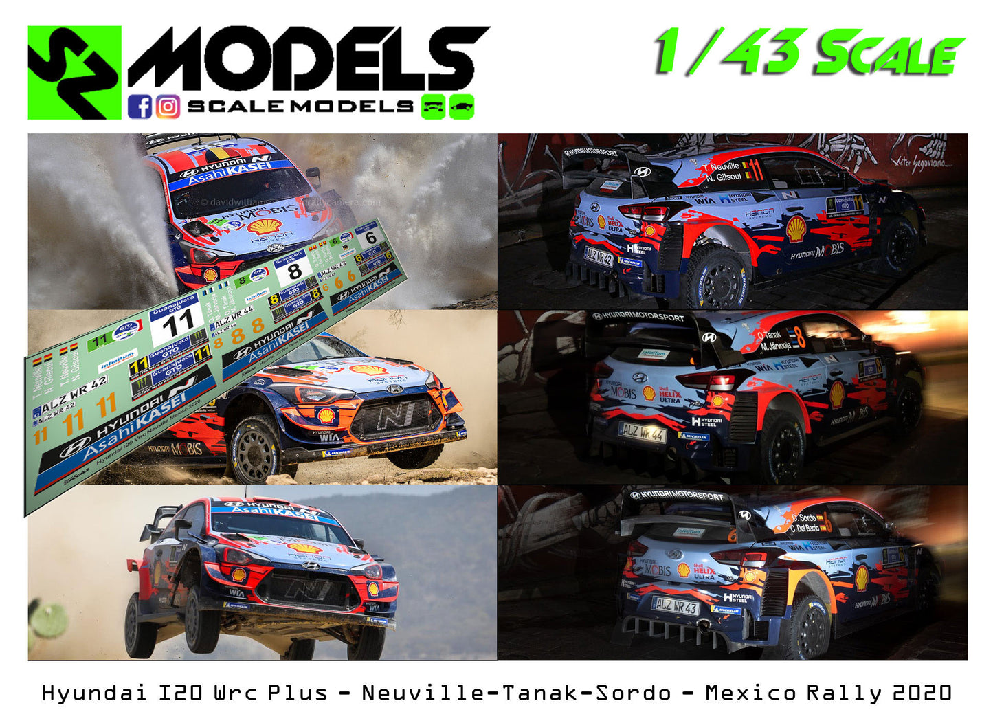 Hyundai I20 Wrc Plus Neuville Tanak Sordo Mexico 2020