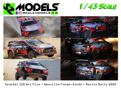 Hyundai I20 Wrc Plus Neuville Tanak Sordo Mexico 2020