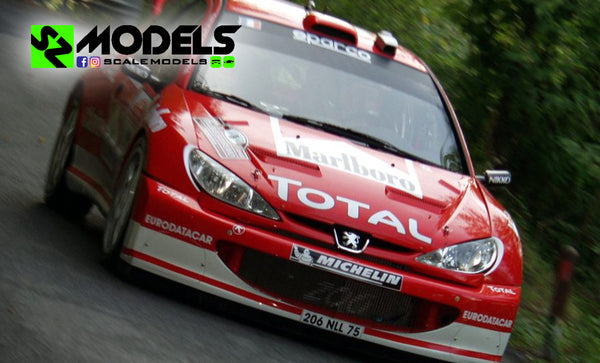 Peugeot 206 Wrc Gronholm-Burns-Panizzi Rally di Sanremo 2003